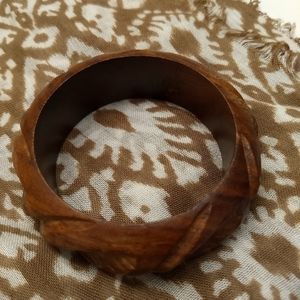 Carved Wooden Bracelet